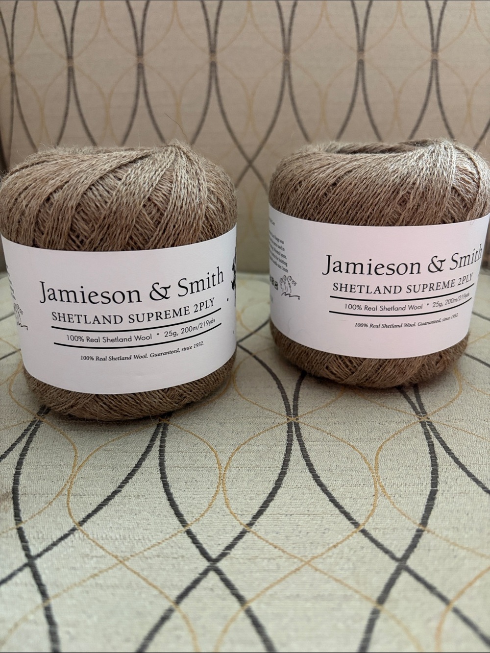 Jamieson & Smith Shetland Supreme 2-Ply Wool Yarn — Light Brown